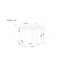 Стол обеденный SIGNAL MOSSO II белый/дуб 100